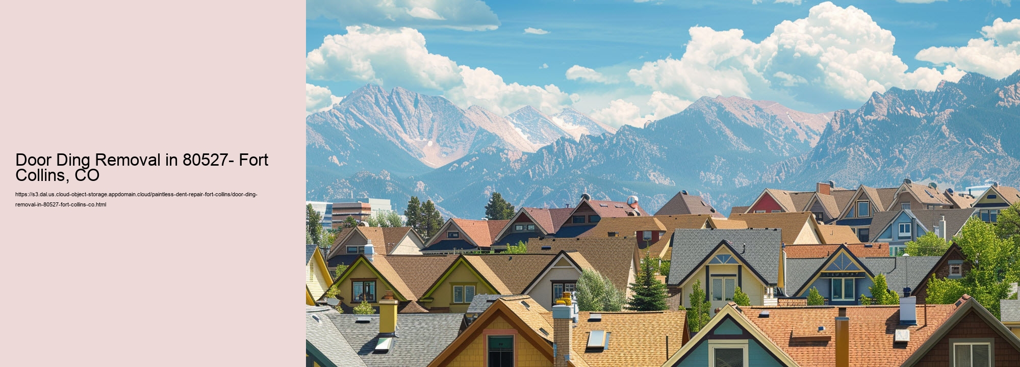 Door Ding Removal in 80527- Fort Collins, CO